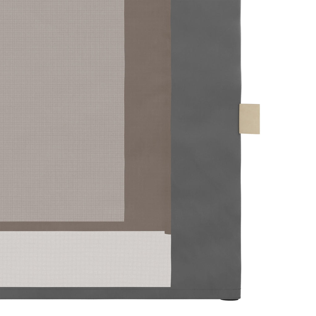 10x10 Pop Up Canopy, Netting, Foldable, Height Adjustable, Wheeled Carry Bag, 4 Sand Bags, Beige - MC Online