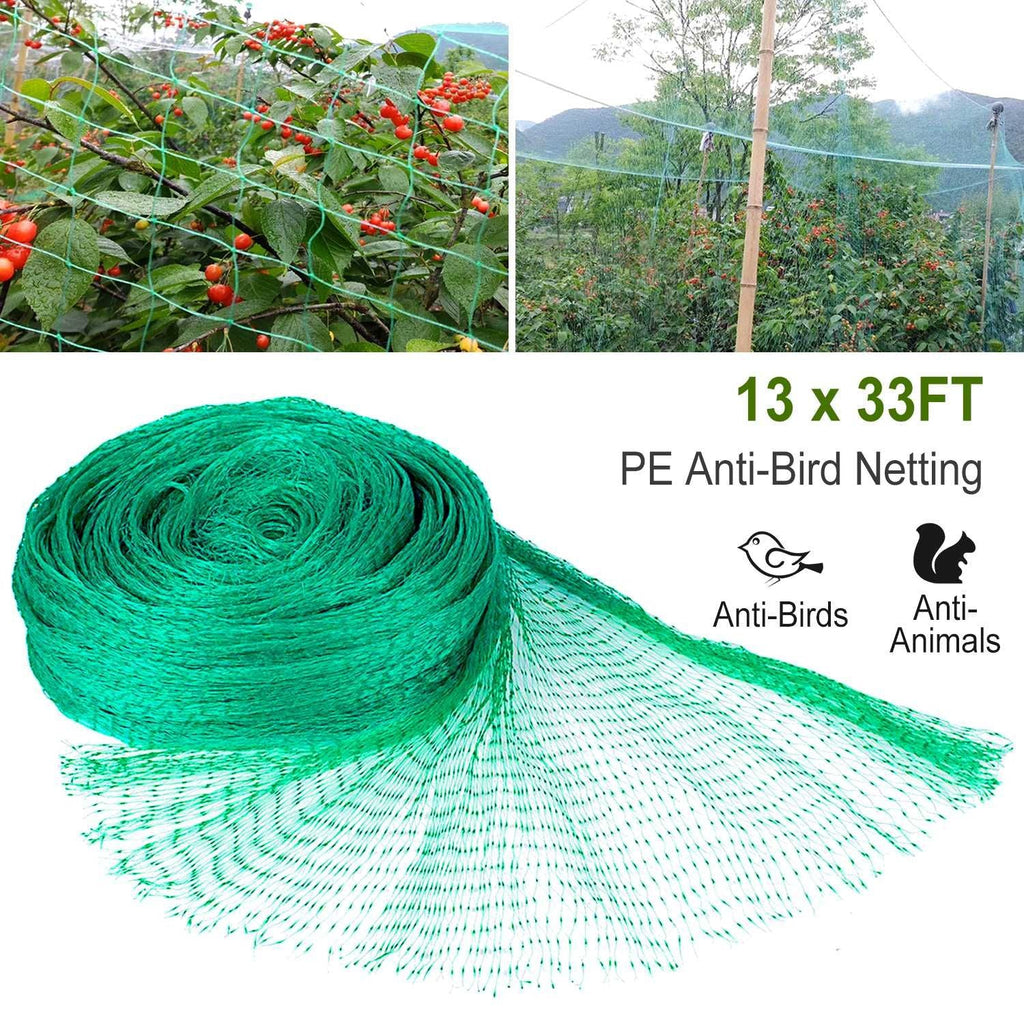 13 x 33ft Garden Netting Heavy Duty PE Anti Bird Netting Plants Fruits Tree Vegetables Protection Netting Net - MC Online
