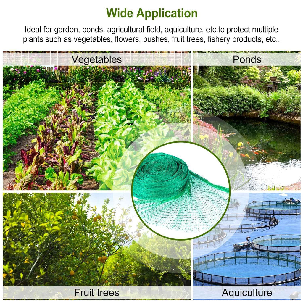 13 x 33ft Garden Netting Heavy Duty PE Anti Bird Netting Plants Fruits Tree Vegetables Protection Netting Net - MC Online