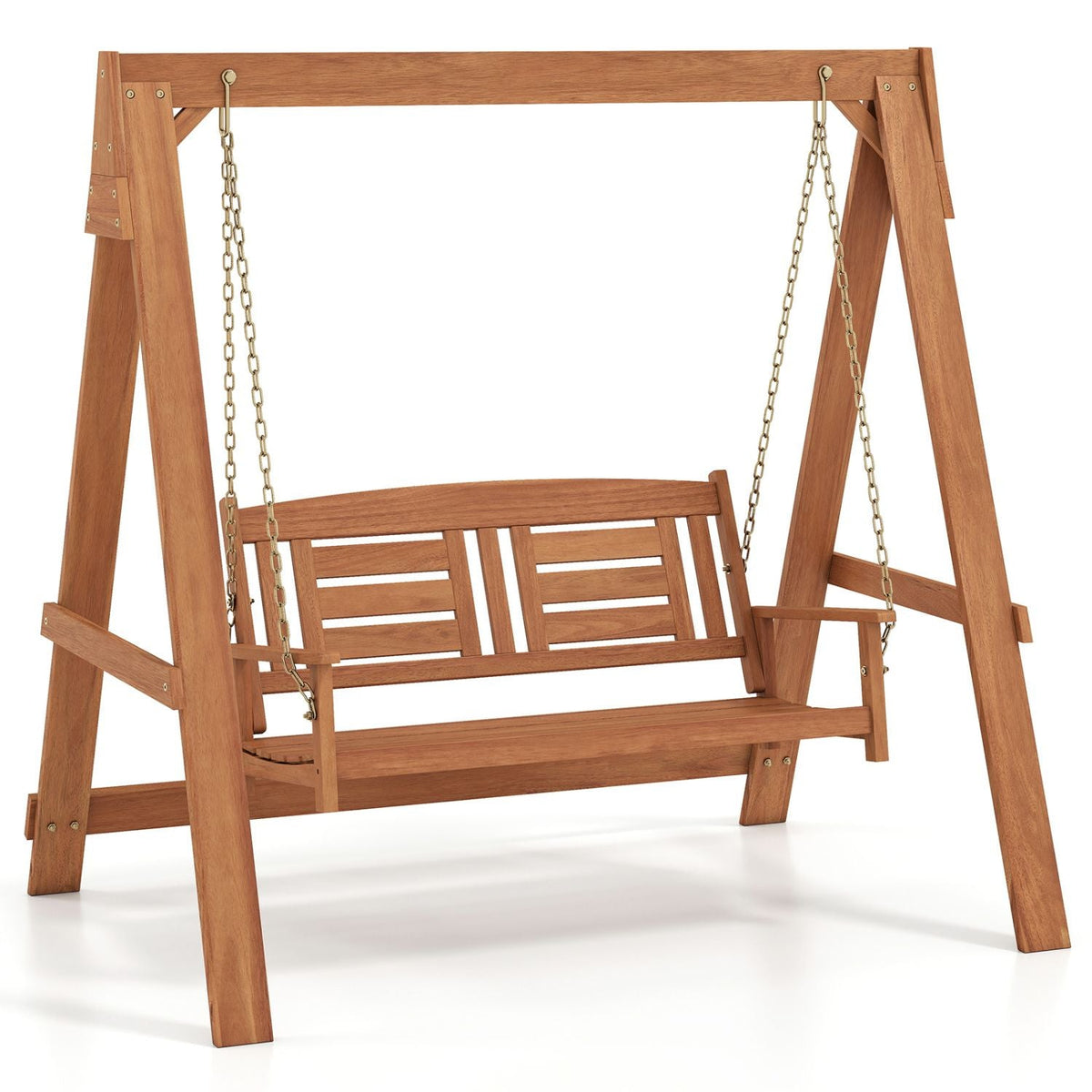 2-Seater Porch Swing with Stand Adjustable Chains - MC Online