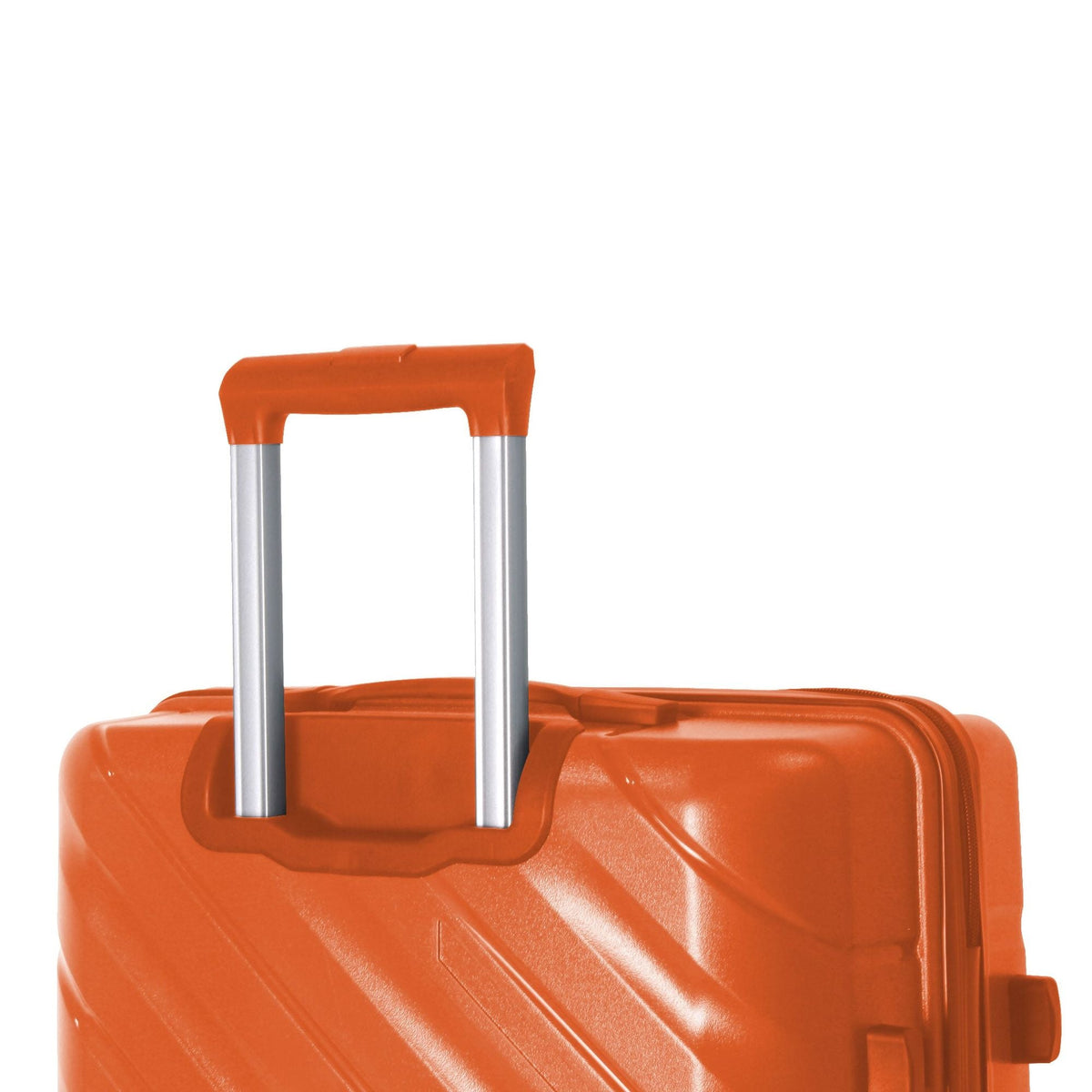 3-Piece Luggage Sets (20", 24", 28"), Suitcase with Wheels, Hardside Suitcase With Four Spinner Wheels and Scratch-Resistant Surface, Orange - MC Online