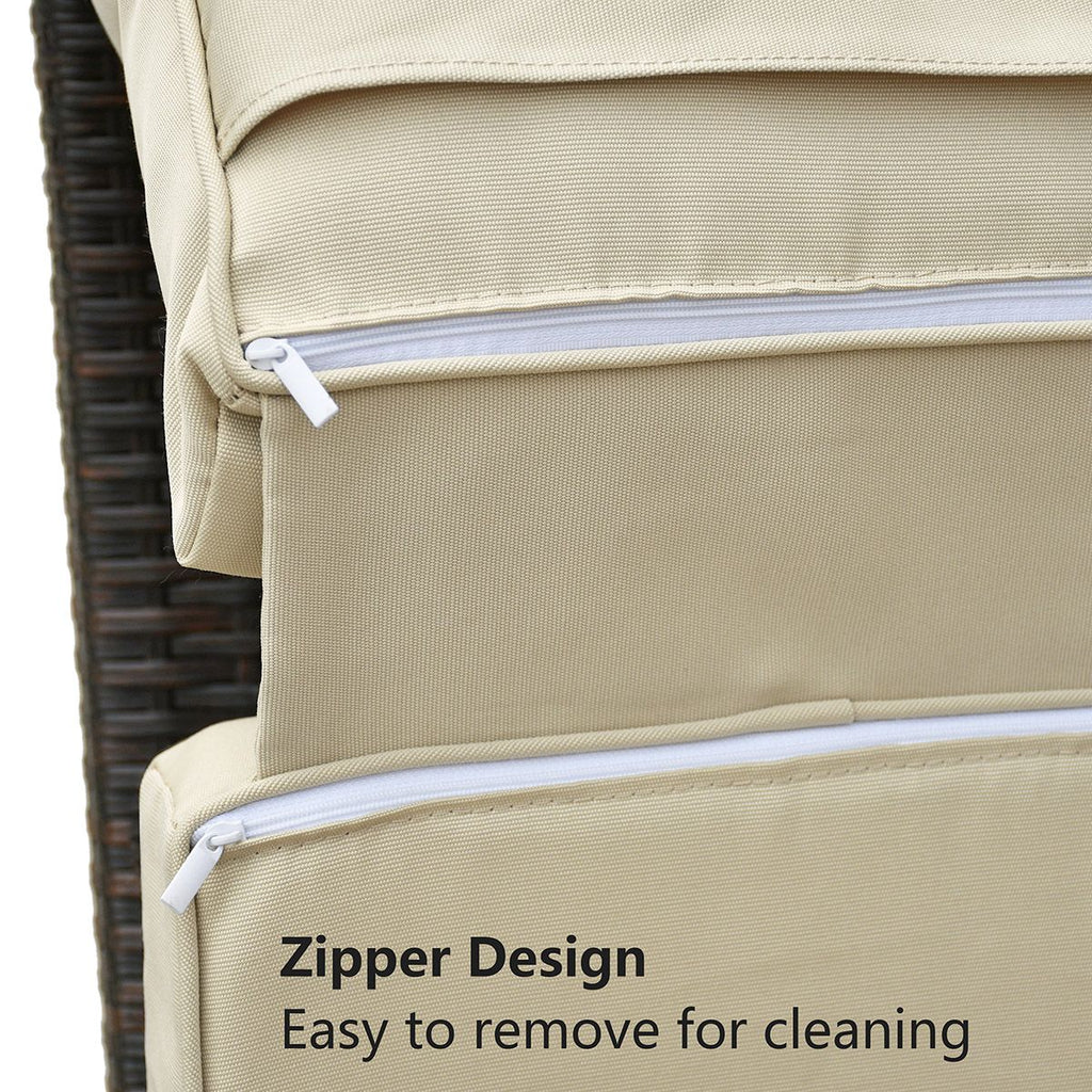 3' Thickness Replacement Waterproof Cushion,Lounge Chair Cushion,Cushion for Outdoor Recliner Furniture - MC Online