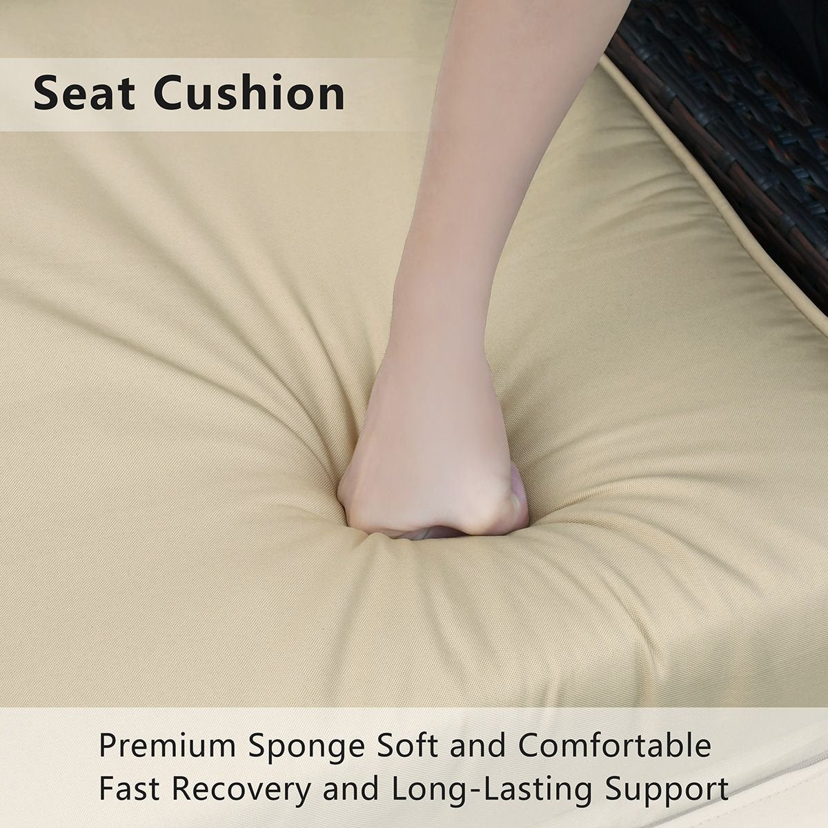 3' Thickness Replacement Waterproof Cushion,Lounge Chair Cushion,Cushion for Outdoor Recliner Furniture - MC Online