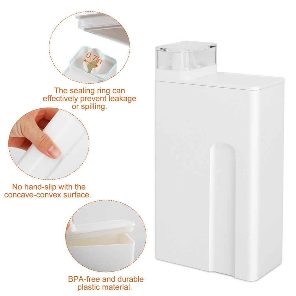 35oz Laundry Detergent Dispenser Container Empty Dispenser Bottle Storage Box with Waterproof Labels for Liquid Detergent Fabric Softener - MC Online