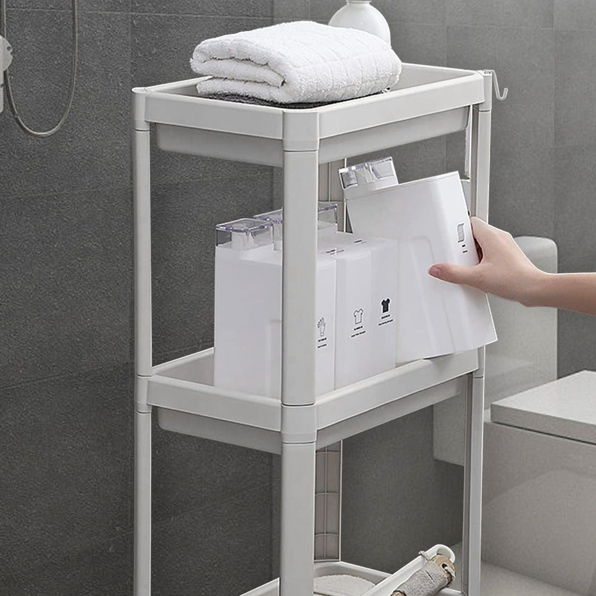 35oz Laundry Detergent Dispenser Container Empty Dispenser Bottle Storage Box with Waterproof Labels for Liquid Detergent Fabric Softener - MC Online