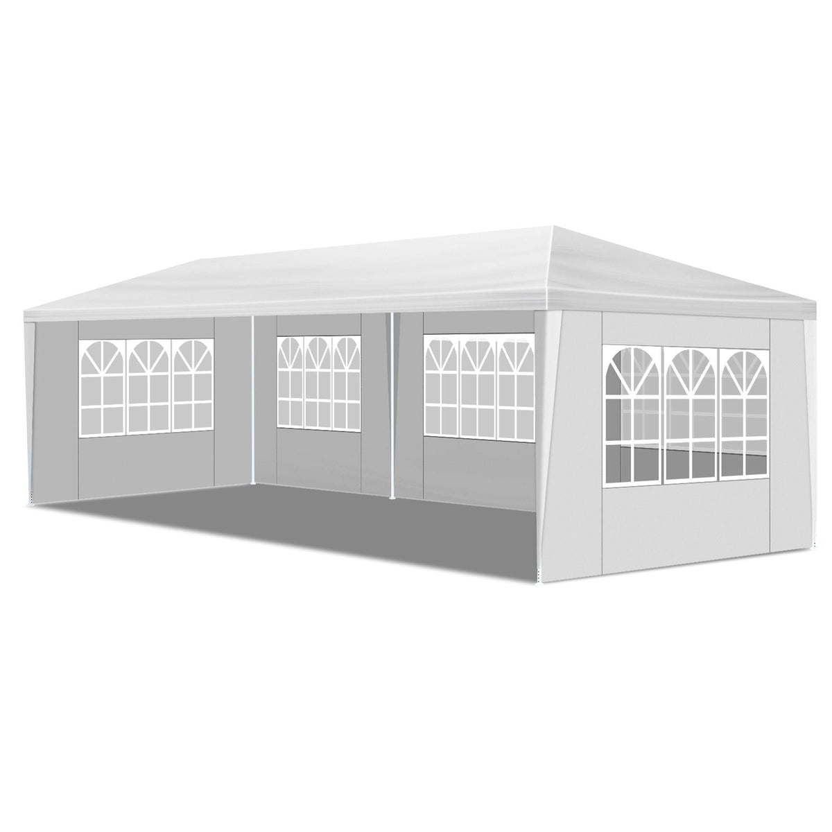 3*9m 5-Sided Iron PE Cloth Spiral Pipe Pergola - MC Online