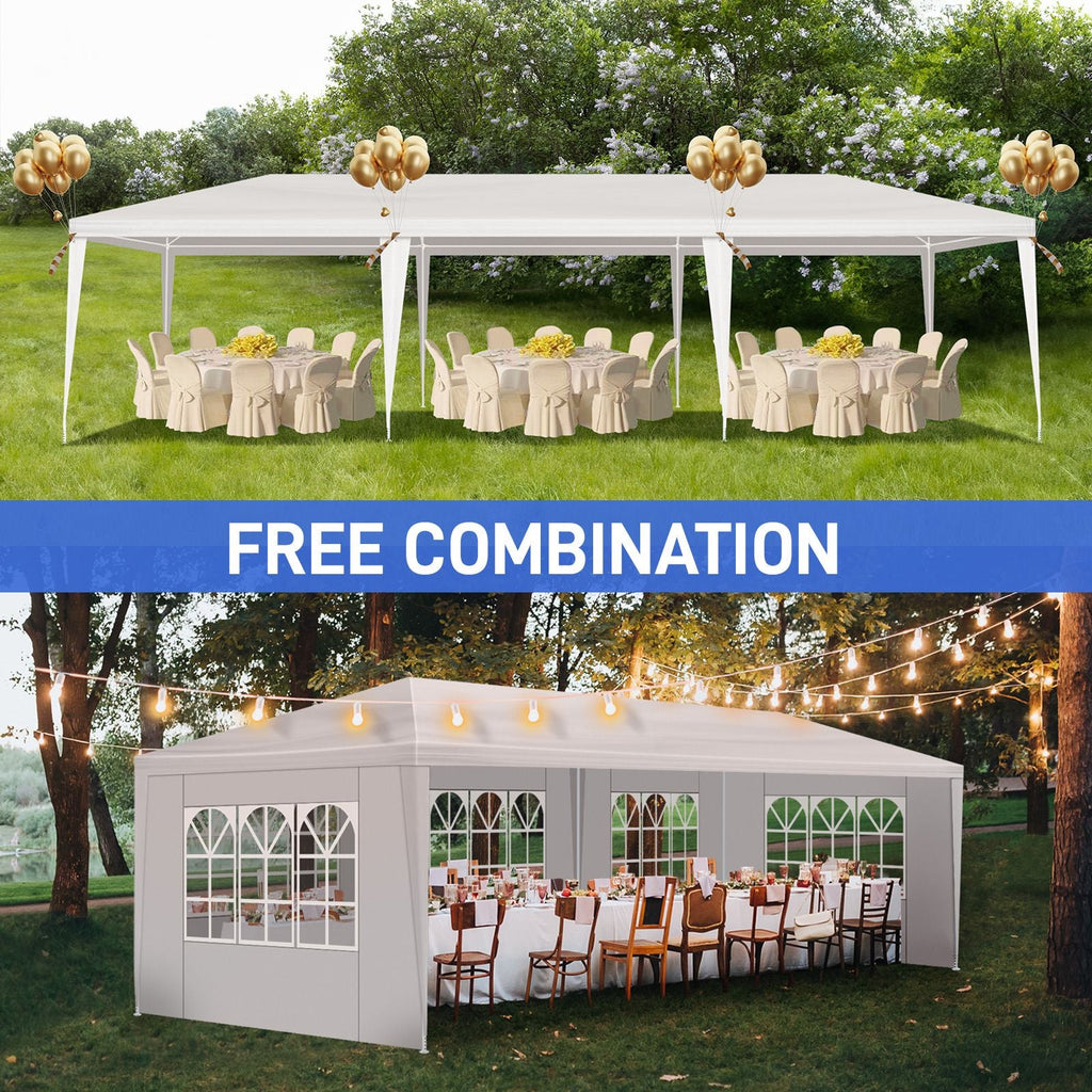 3*9m 5-Sided Iron PE Cloth Spiral Pipe Pergola - MC Online