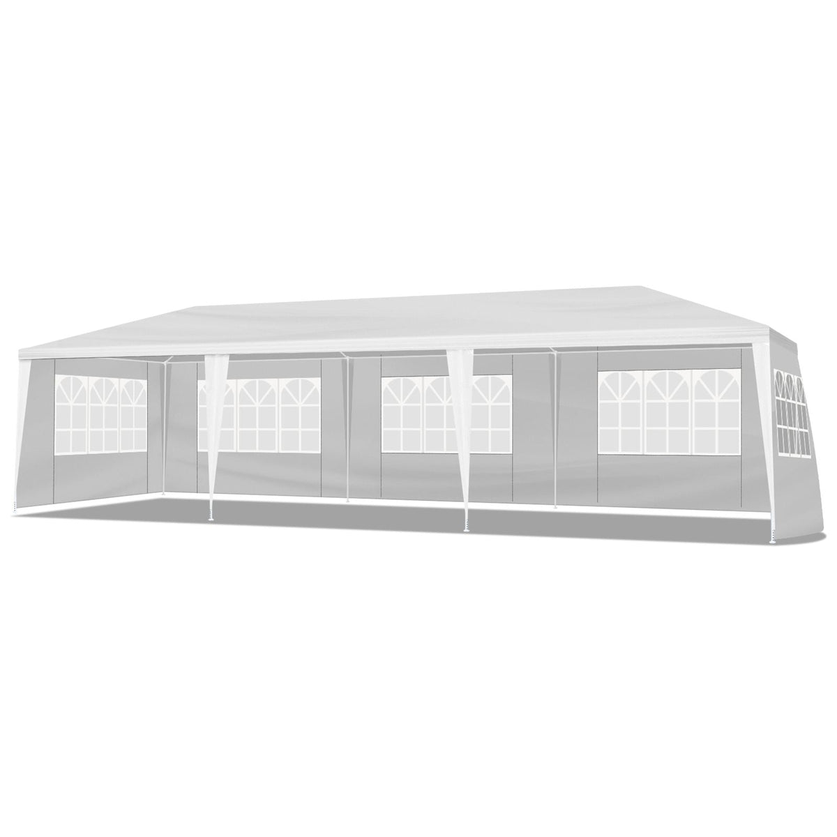 3*9m 5-Sided Iron PE Cloth Spiral Pipe Pergola - MC Online