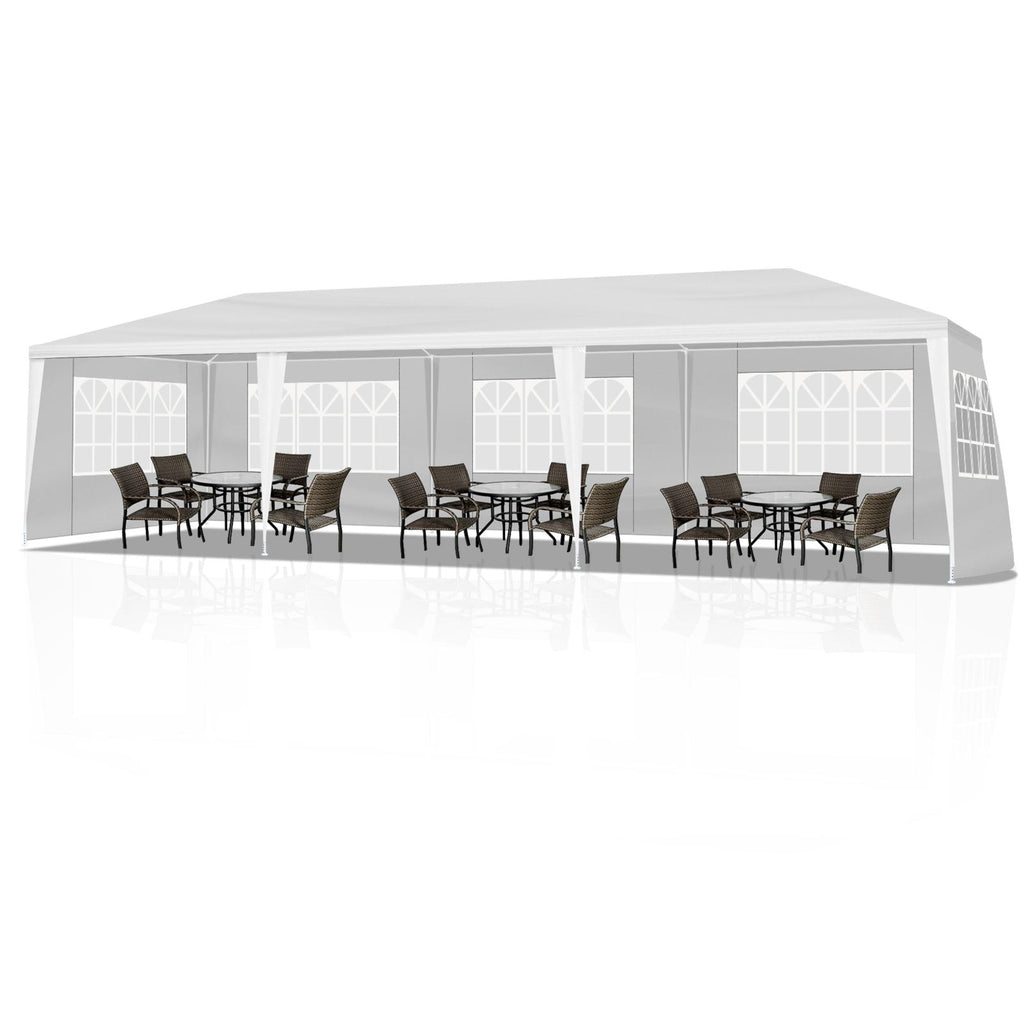 3*9m 5-Sided Iron PE Cloth Spiral Pipe Pergola - MC Online