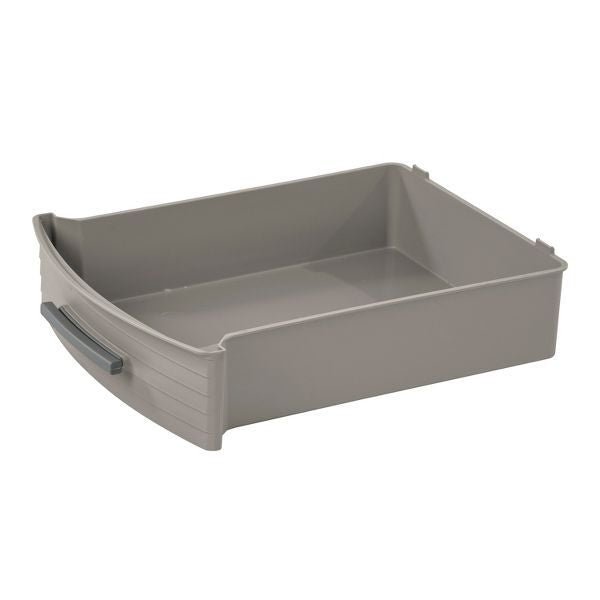 4 Drawer Weave Tower Dark Gray - Plastic Storage Organizer, Portable Utility Drawers, Universal Storage - MC Online