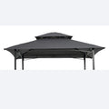 8x5Ft Grill Gazebo Replacement Canopy Only!!!! NO Metal Structure!!! Double Tiered BBQ Tent Roof Top Cover - MC Online