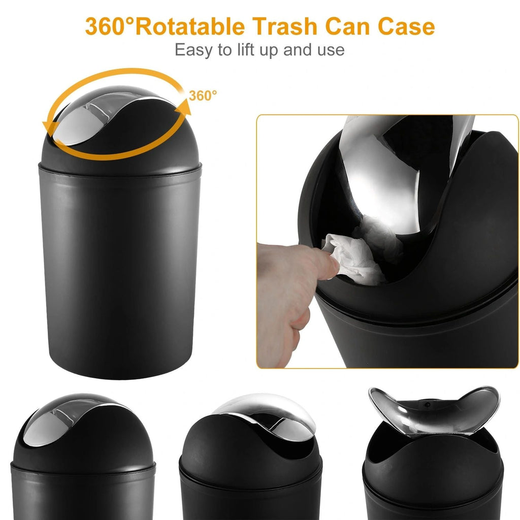 Bathroom Accessories Set 6 Pcs Bathroom Set Ensemble Complete Soap Dispenser Toothbrush Holder - MC Online
