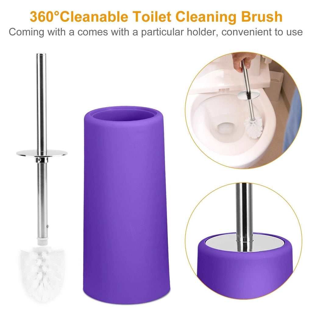 Bathroom Accessories Set 6 Pcs Bathroom Set Ensemble Complete Soap Dispenser Toothbrush Holder - MC Online