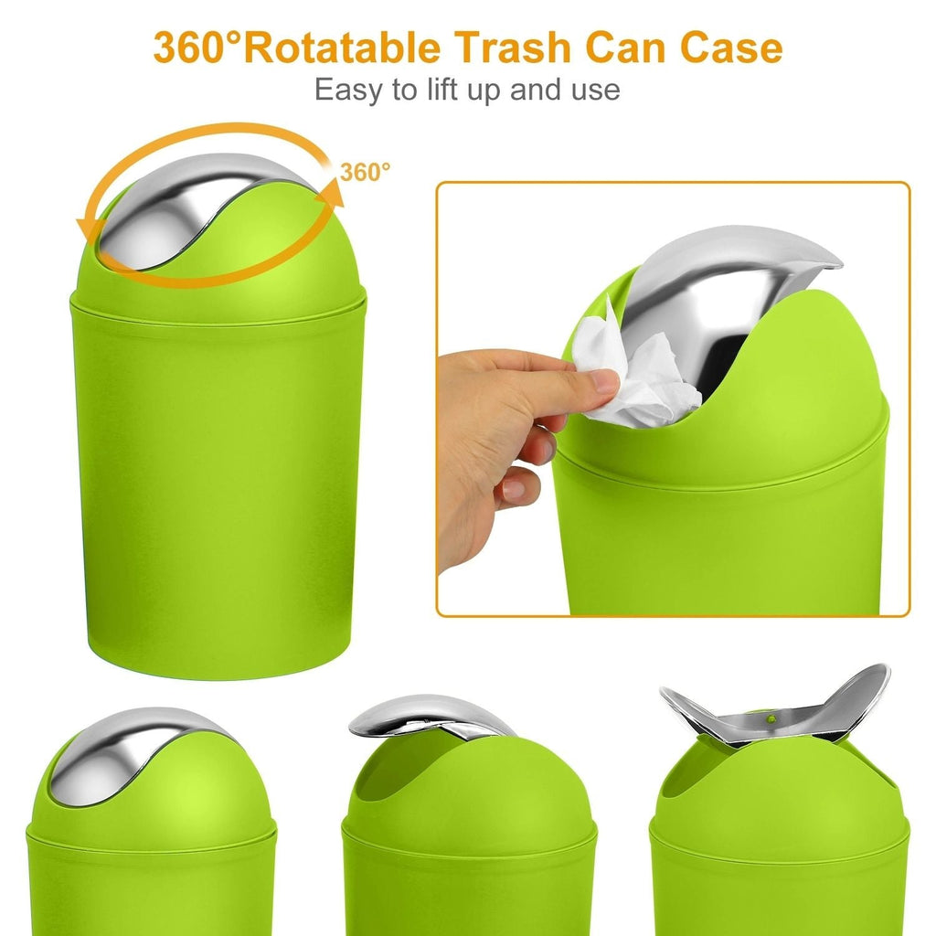 Bathroom Accessories Set 6 Pcs Bathroom Set Ensemble Complete Soap Dispenser Toothbrush Holder - MC Online