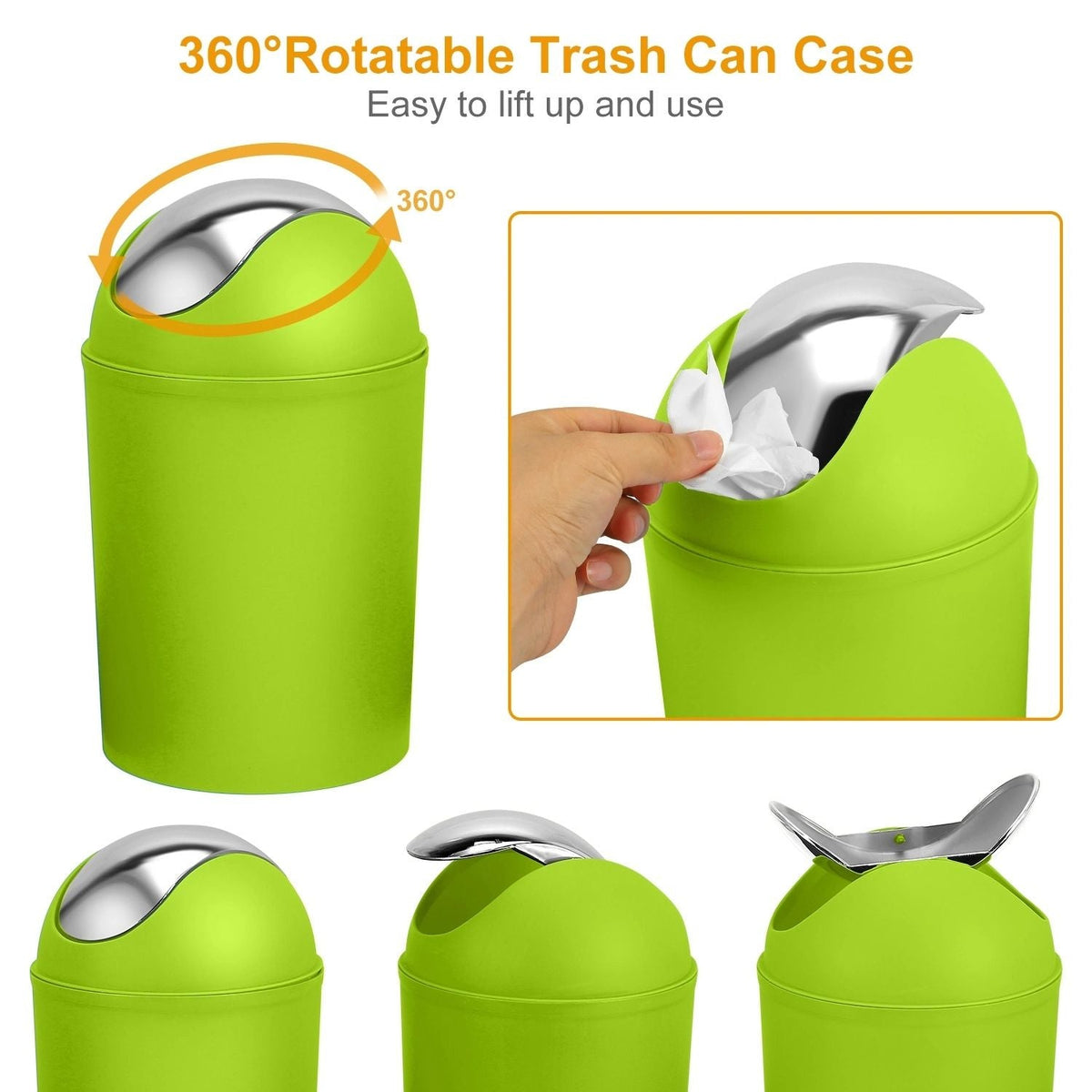 Bathroom Accessories Set 6 Pcs Bathroom Set Ensemble Complete Soap Dispenser Toothbrush Holder - MC Online