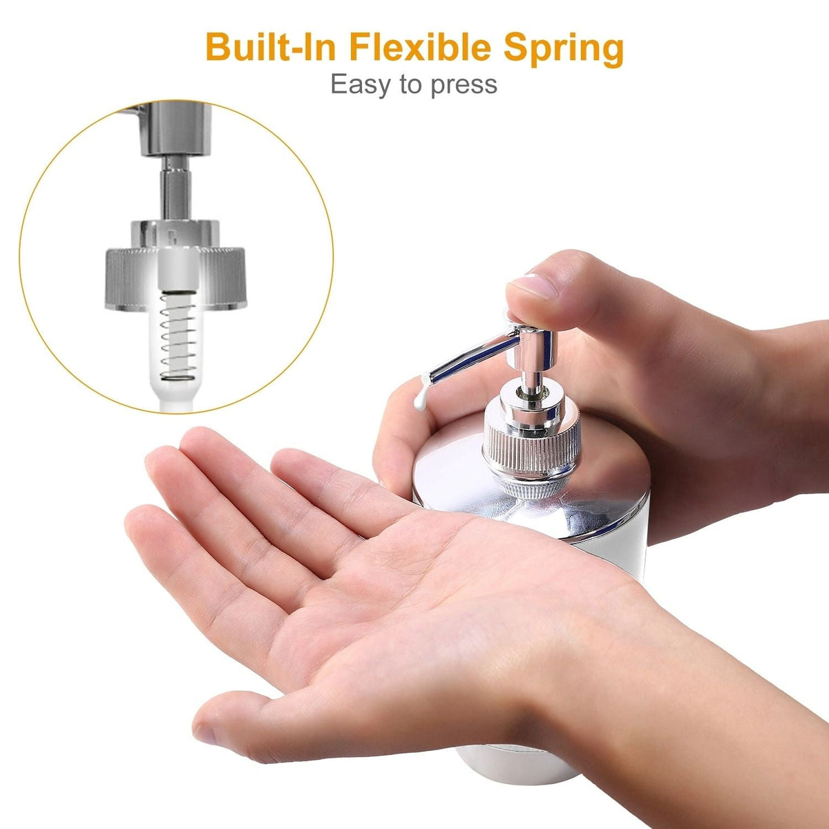 Bathroom Accessories Set 6 Pcs Bathroom Set Ensemble Complete Soap Dispenser Toothbrush Holder - MC Online