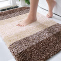 Bathroom Rug Mat 30x20, Extra Soft and Absorbent Microfiber Bath Rugs, Non-Slip Plush Shaggy Bath Carpet, Machine Wash Dry, Bath Mats for Bathroom Floor, Tub and Shower, Brown - MC Online