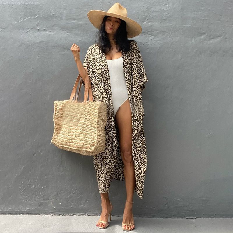 Beach Cover Ups for Swimwear Women Black Tie Dye Kimono Swimsuit Cape Summer Dress 2022 Beachwear Outfits Sales - MC Online