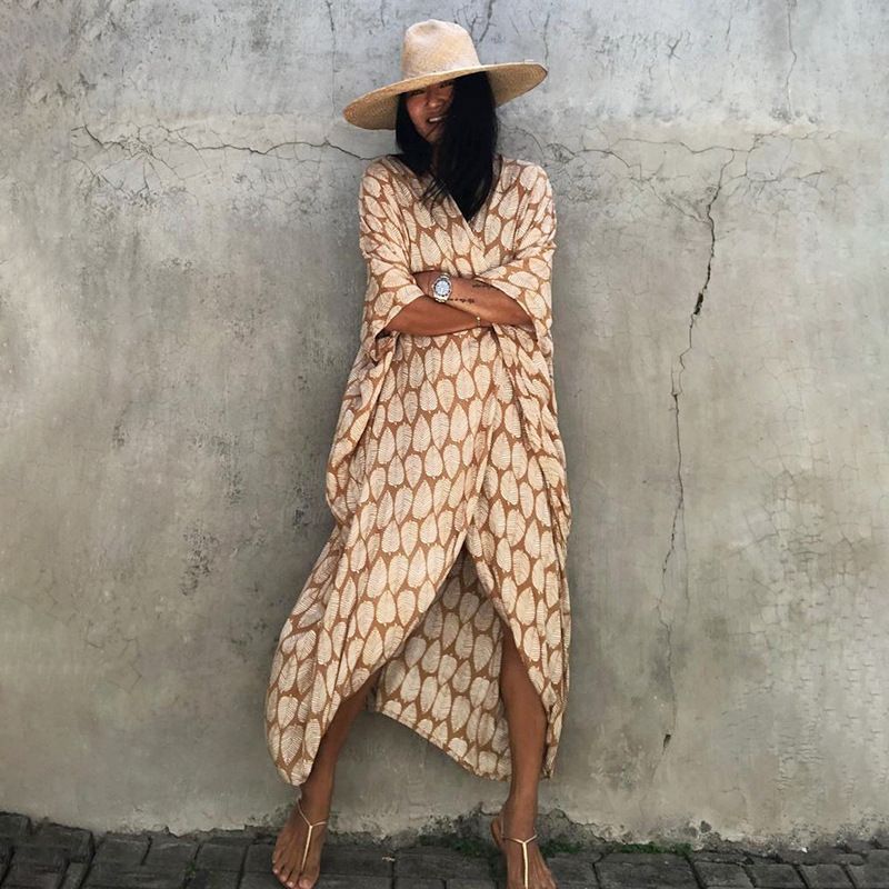 Beach Cover Ups for Swimwear Women Black Tie Dye Kimono Swimsuit Cape Summer Dress 2022 Beachwear Outfits Sales - MC Online