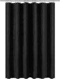 Black Shower Curtain Liner - Premium PEVA Plastic Black Shower Liner for Bathroom, Lightweight Standard Size Bath Curtain with 3 Magnets, Metal Grommets - MC Online