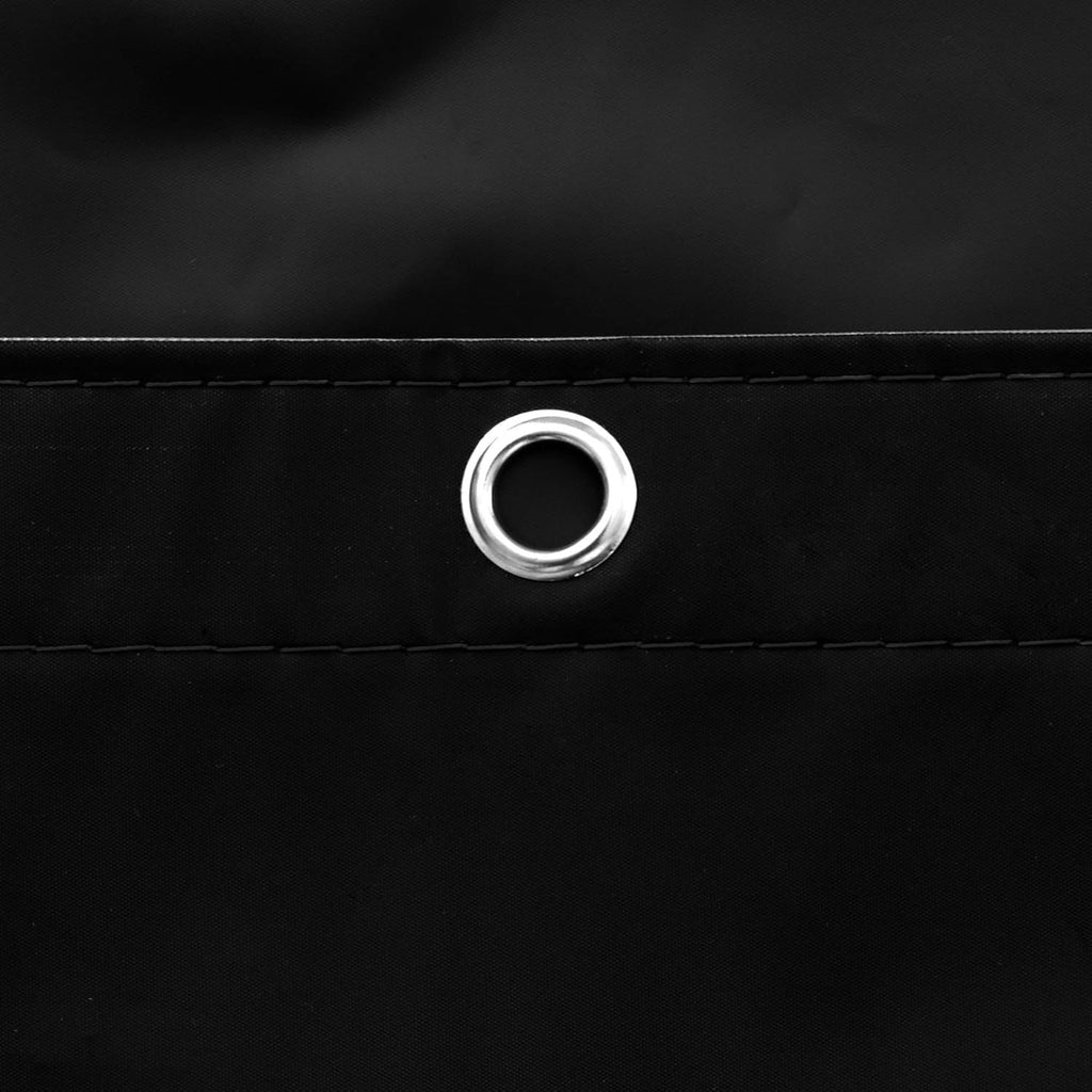 Black Shower Curtain Liner - Premium PEVA Plastic Black Shower Liner for Bathroom, Lightweight Standard Size Bath Curtain with 3 Magnets, Metal Grommets - MC Online