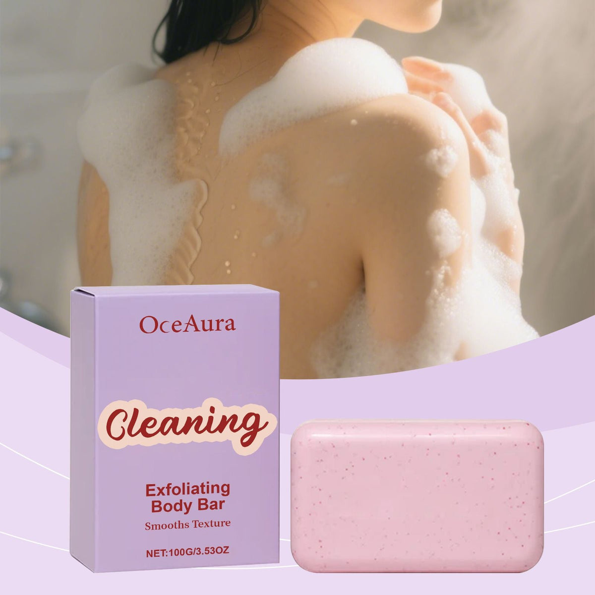 Body Exfoliating Cleansing Soap Gentle Cleansing for Body Skin, Leaving Moisture and Fragrance Bath Care - MC Online
