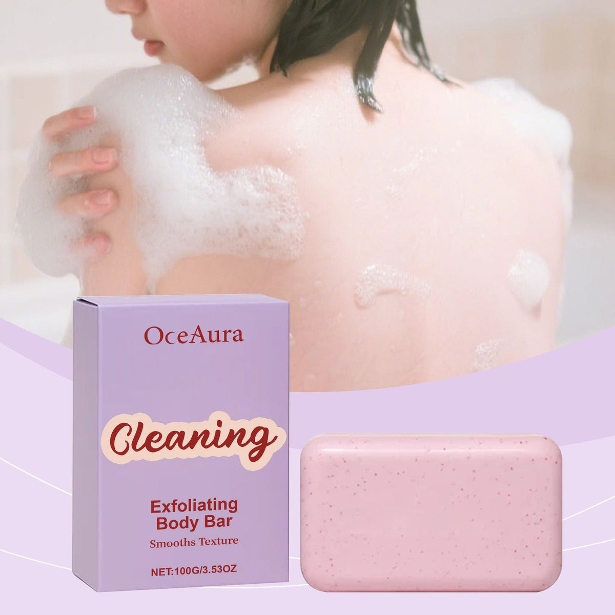 Body Exfoliating Cleansing Soap Gentle Cleansing for Body Skin, Leaving Moisture and Fragrance Bath Care - MC Online