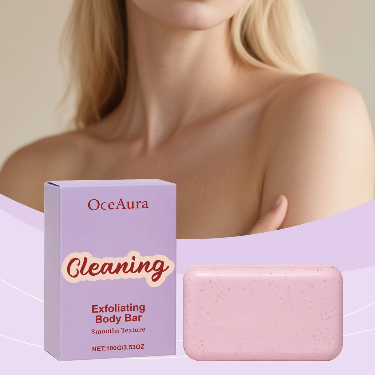Body Exfoliating Cleansing Soap Gentle Cleansing for Body Skin, Leaving Moisture and Fragrance Bath Care - MC Online
