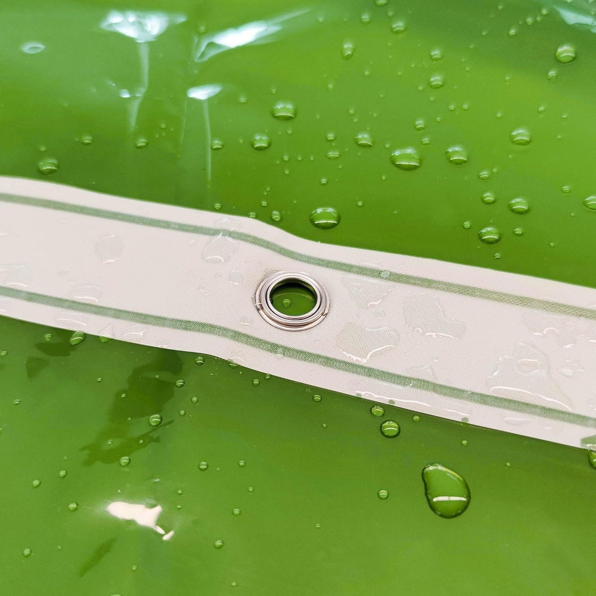 Clear Green Shower Curtain Liner - Premium PEVA Shower Liner with 3 Magnets and Metal Grommets, Waterproof Lightweight Standard Size Bath Curtains for Bathroom - Translucent Green - MC Online