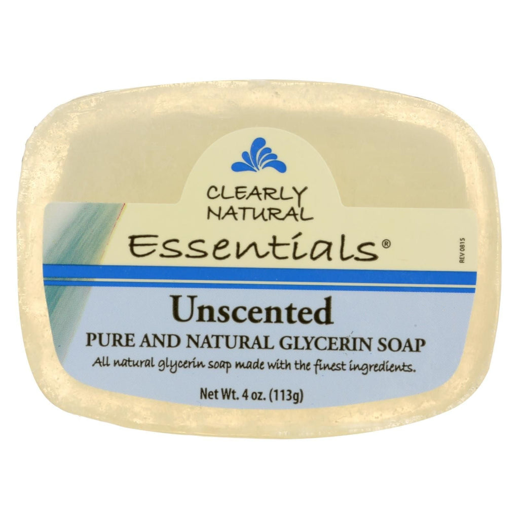 Clearly Natural Glycerine Bar Soap Unscented - 4 Oz - MC Online