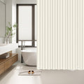 Cream Shower Curtain Liner 72x72, PEVA Waterproof Bath Curtain, No Chemical Smell, 3 Weighted Magnets, Durable with Rustproof Metal Grommets - MC Online