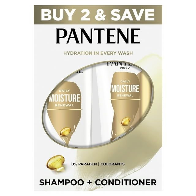 Daily Moisture Renewal Shampoo & Conditioner Set – Hydrating Hair Care for Softness and Strength, 2-Pack - MC Online