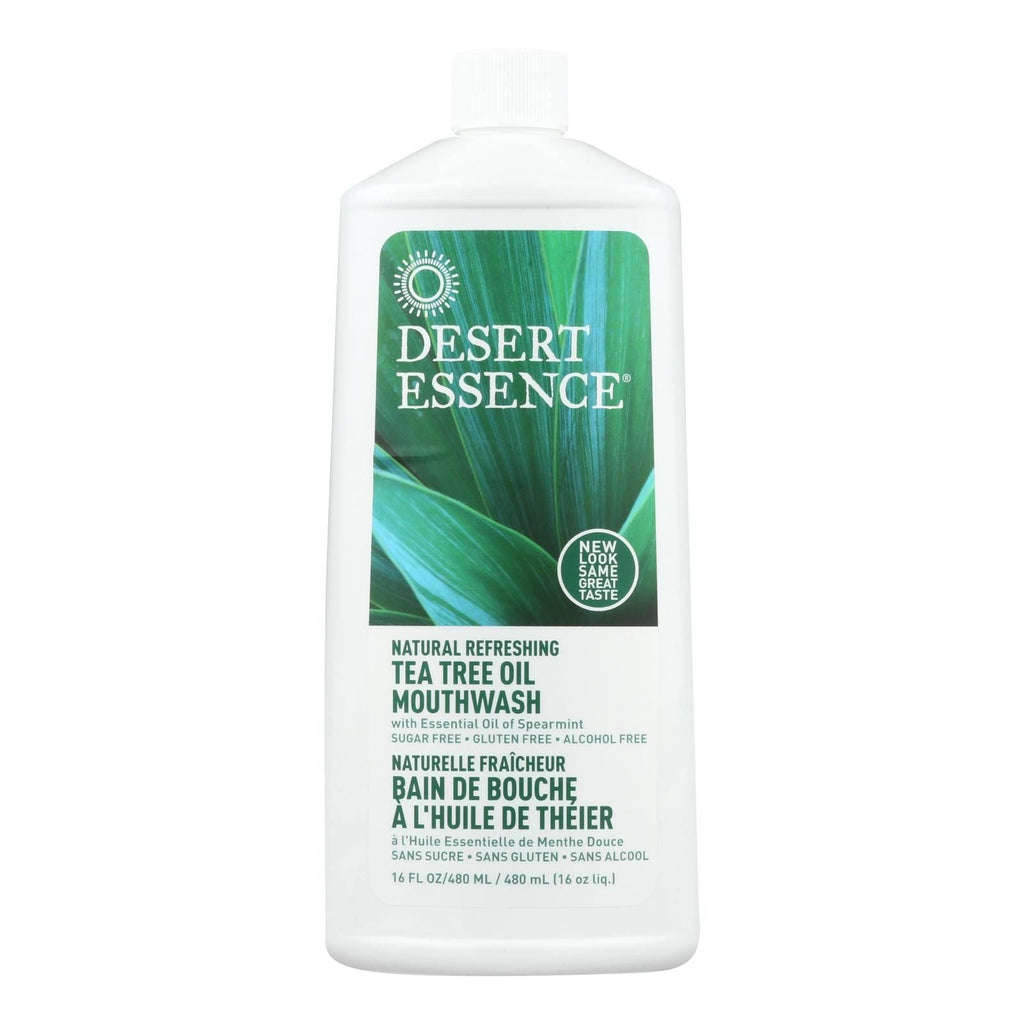 Desert Essence - Natural Refreshing Tea Tree Oil Mouthwash - 16 Fl Oz - MC Online