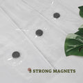 Design Extra Heavy Duty Shower Curtain Liner Thick - Soft Plastic Shower Liner Waterproof with Grommets & 3 Magnets, Clear, 72"x72" - MC Online