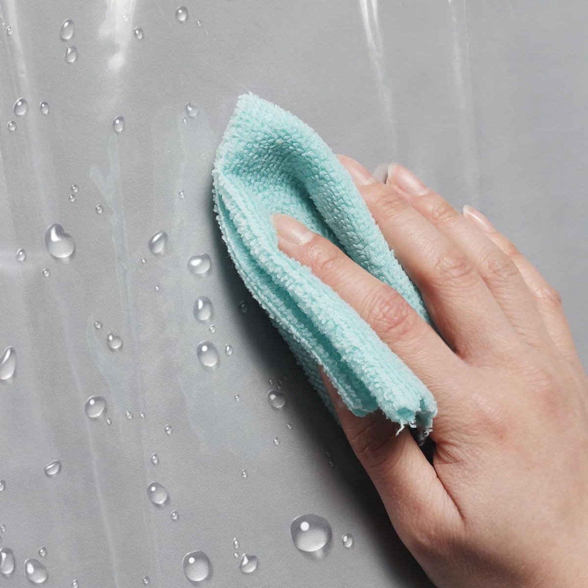 Design Extra Heavy Duty Shower Curtain Liner Thick - Soft Plastic Shower Liner Waterproof with Grommets & 3 Magnets, Clear, 72"x72" - MC Online