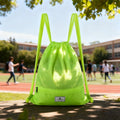 Drawstring Backpack String Bag Foldable Sports Sack with Zipper Pocket - MC Online