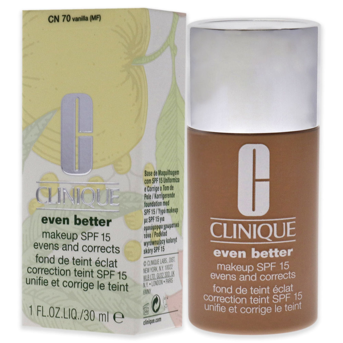 Even Better Makeup SPF 15 - 07 Vanilla (MF-G) - Dry To Combination Oily Skin by Clinique for Women - 1 oz Foundation - MC Online