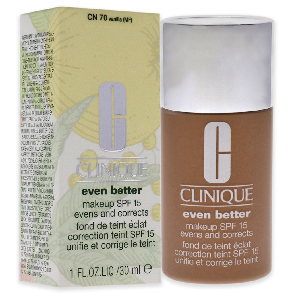 Even Better Makeup SPF 15 - 07 Vanilla (MF-G) - Dry To Combination Oily Skin by Clinique for Women - 1 oz Foundation - MC Online