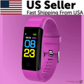Fitness Smart Watch Activity Tracker Heart Rate For Women Men Oxygen BP Monitor - MC Online