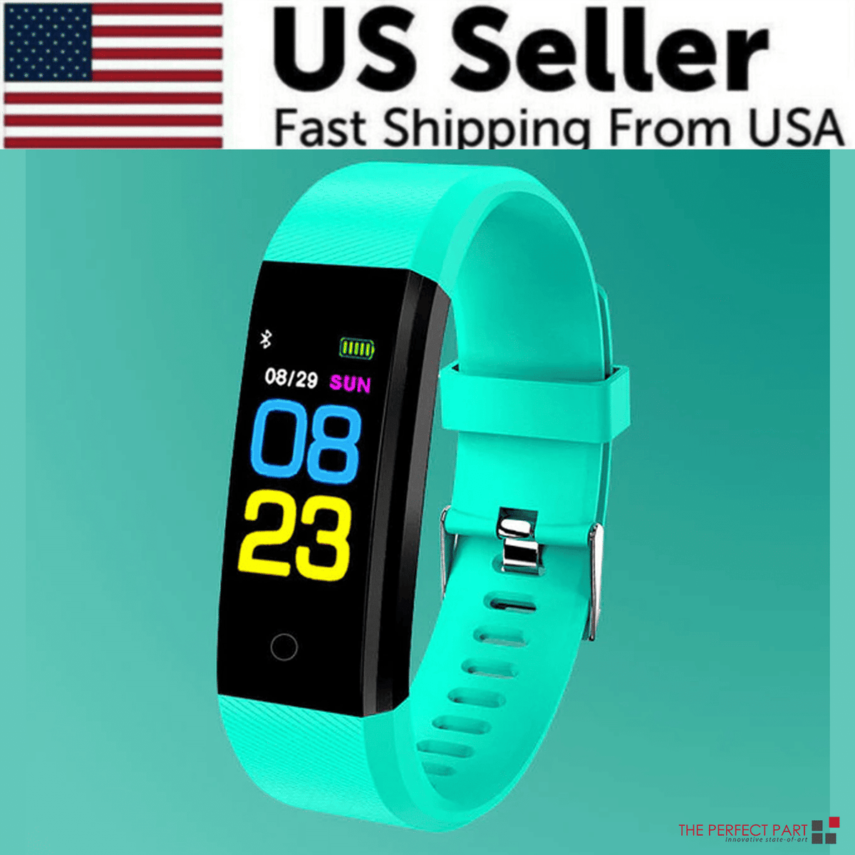 Fitness Smart Watch Activity Tracker Heart Rate For Women Men Oxygen BP Monitor - MC Online