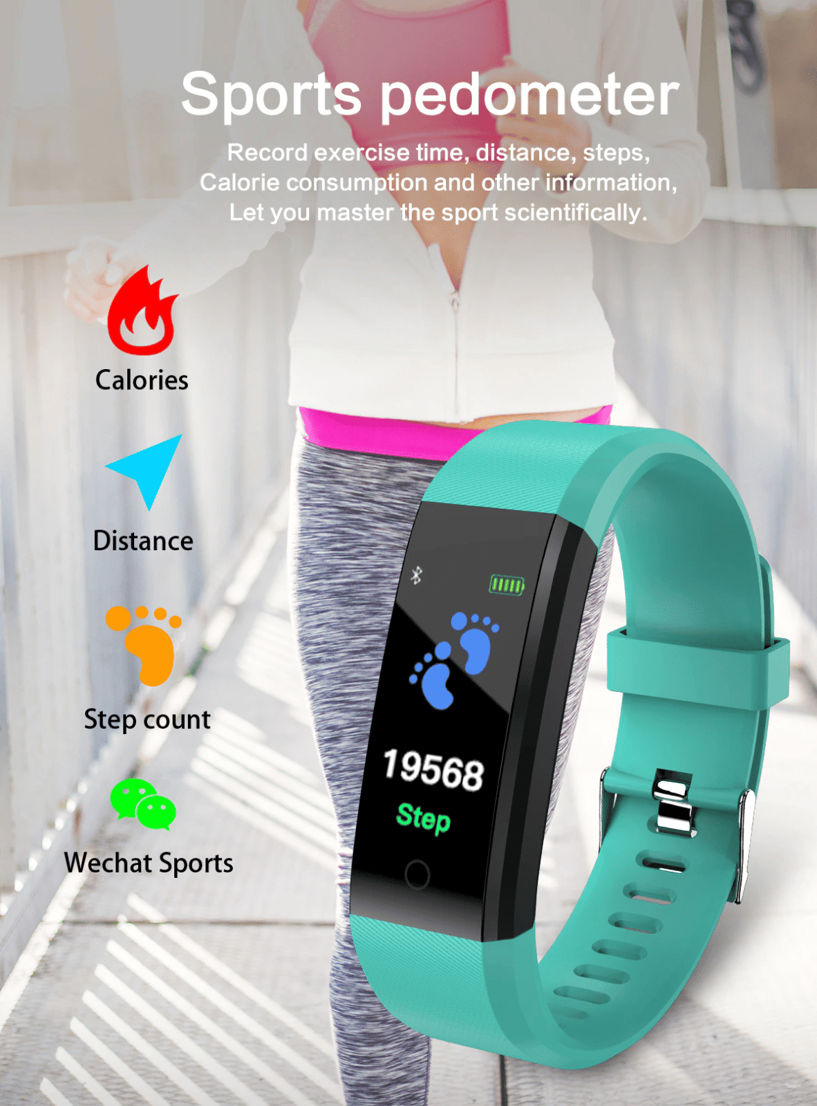 Fitness Smart Watch Activity Tracker Heart Rate For Women Men Oxygen BP Monitor - MC Online