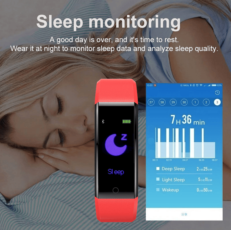 Fitness Smart Watch Activity Tracker Heart Rate For Women Men Oxygen BP Monitor - MC Online