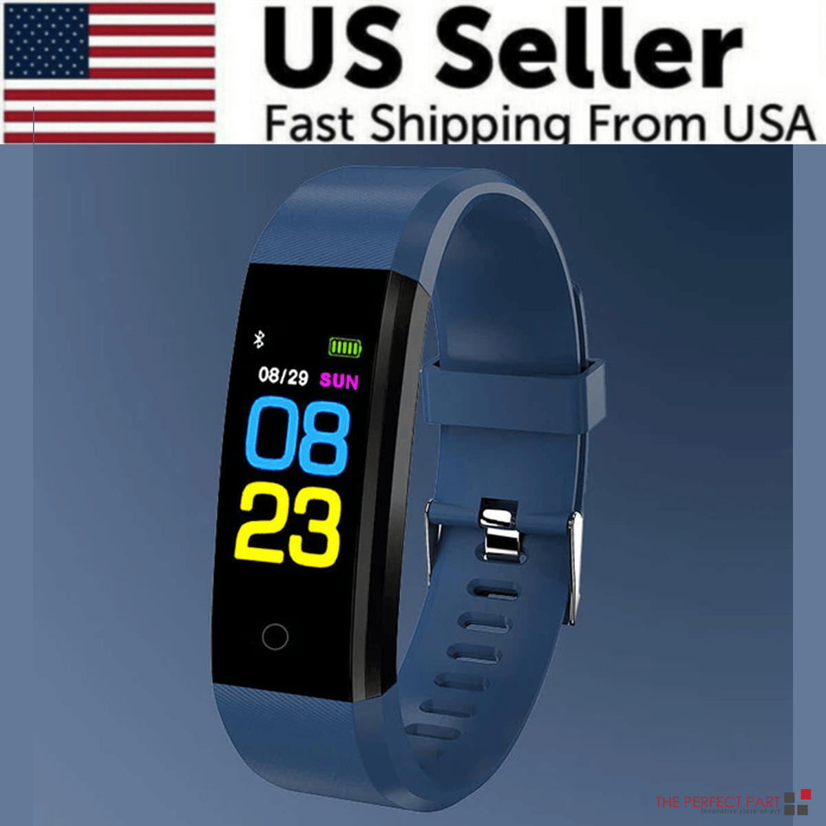 Fitness Smart Watch Activity Tracker Heart Rate For Women Men Oxygen BP Monitor - MC Online