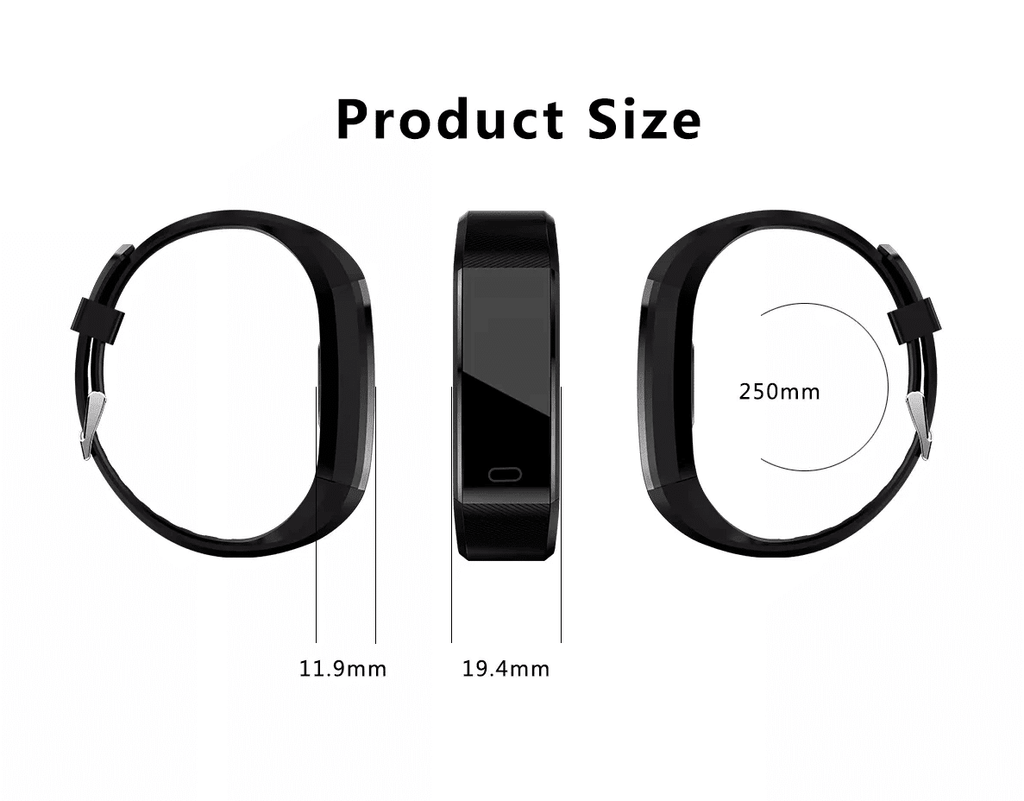 Fitness Smart Watch Activity Tracker Heart Rate For Women Men Oxygen BP Monitor - MC Online
