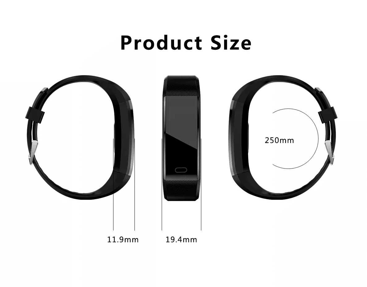 Fitness Smart Watch Activity Tracker Heart Rate For Women Men Oxygen BP Monitor - MC Online