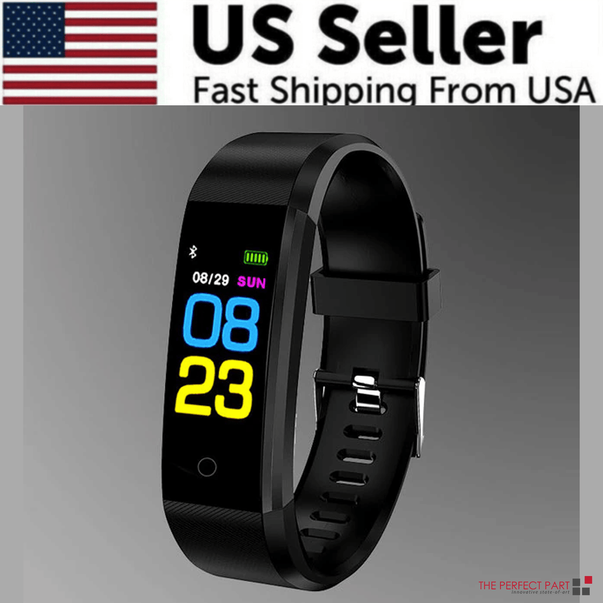 Fitness Smart Watch Activity Tracker Heart Rate For Women Men Oxygen BP Monitor - MC Online