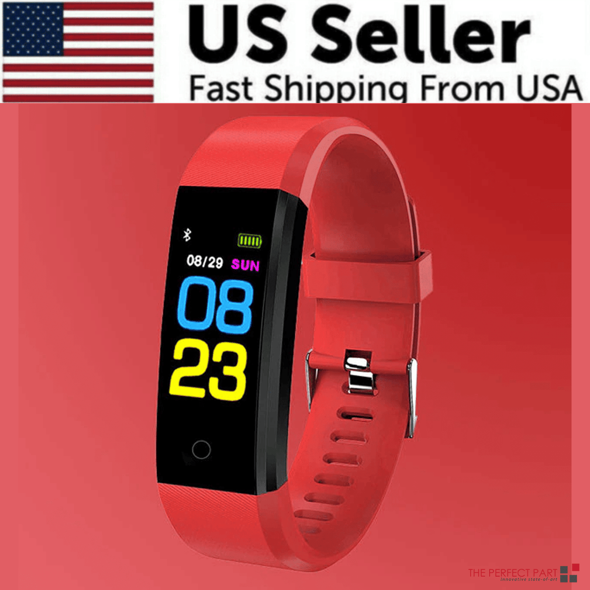 Fitness Smart Watch Activity Tracker Heart Rate For Women Men Oxygen BP Monitor - MC Online