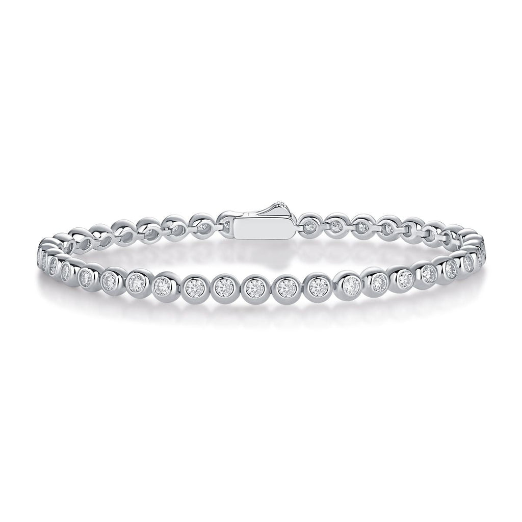 Galaxy Dream - Made of morganite, 925 sterling silver and platinum-plated diamonds, it is a fashionable jewelry bracelet and a luxurious silver accessory. - MC Online