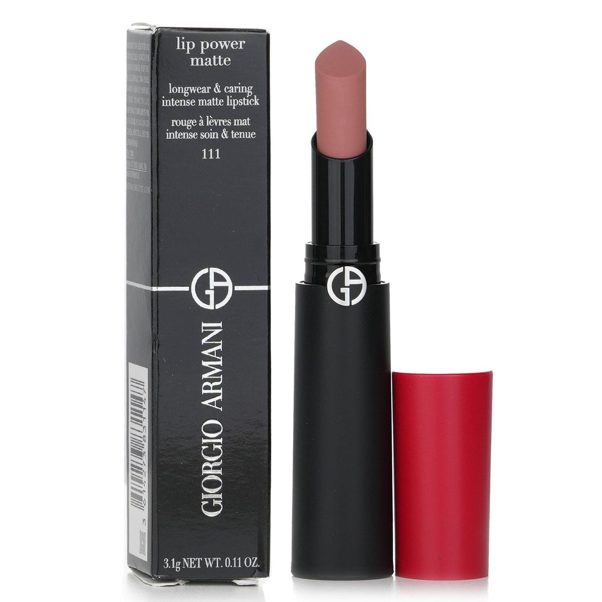 GIORGIO ARMANI - Lip Power Matte Longwear & Caring Intense Matte Lipstick -  111 True 831147 3.1g/0.11oz - MC Online