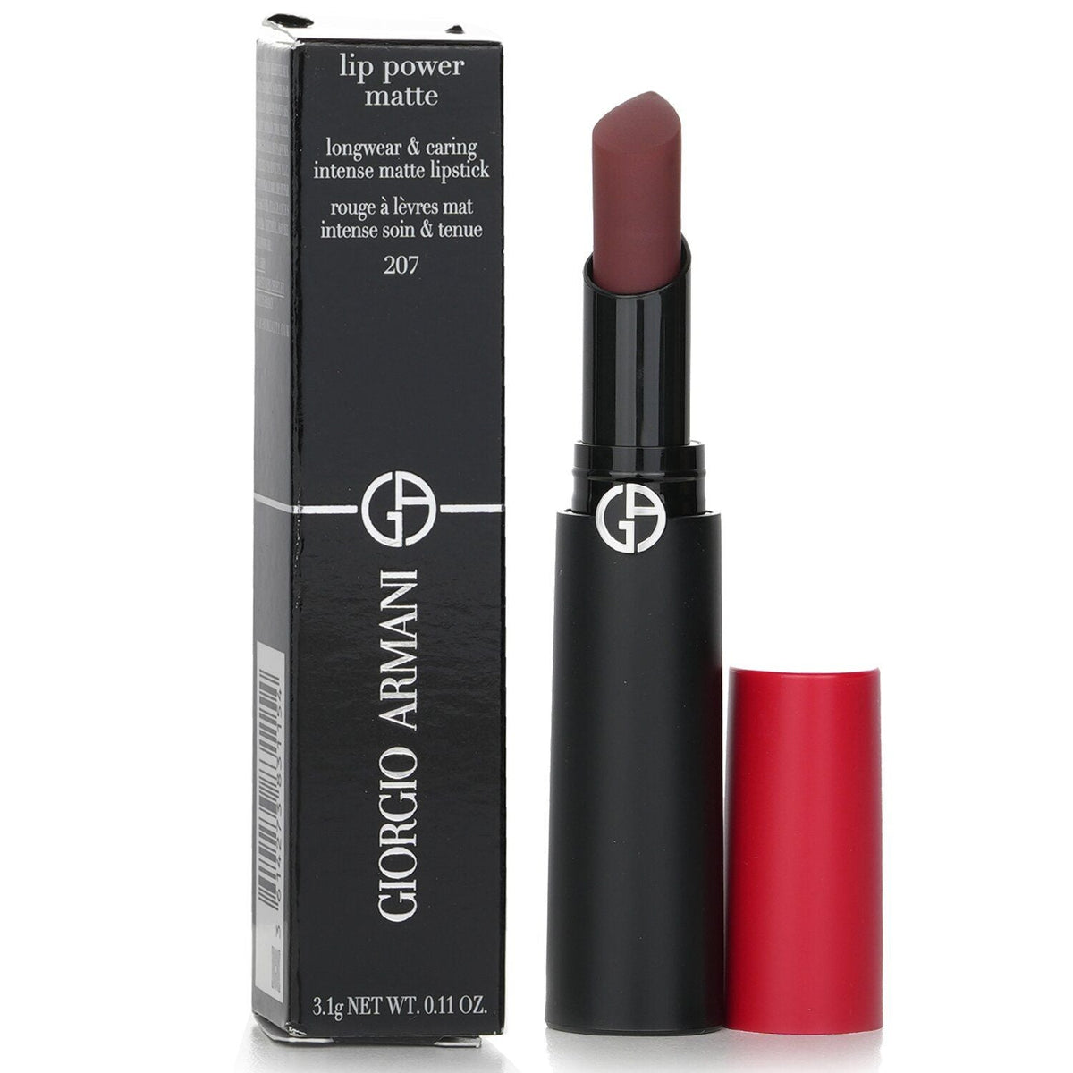 GIORGIO ARMANI - Lip Power Matte Longwear & Caring Intense Matte Lipstick -  207 Devoted 831154 3.1g/0.11oz - MC Online